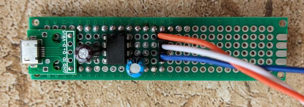 This final board with cables attached